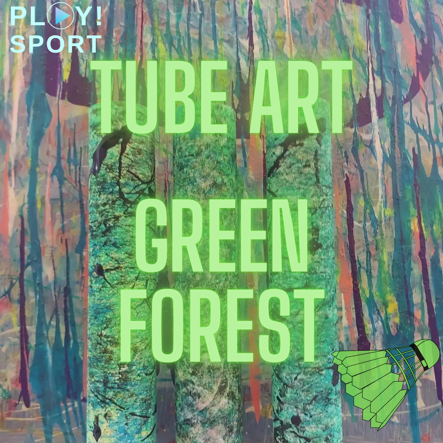 Tube ART GREEN FOREST boites de volants design