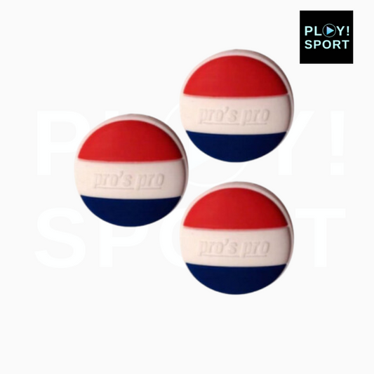 Antivibrateur tennis bleu, blanc, rouge