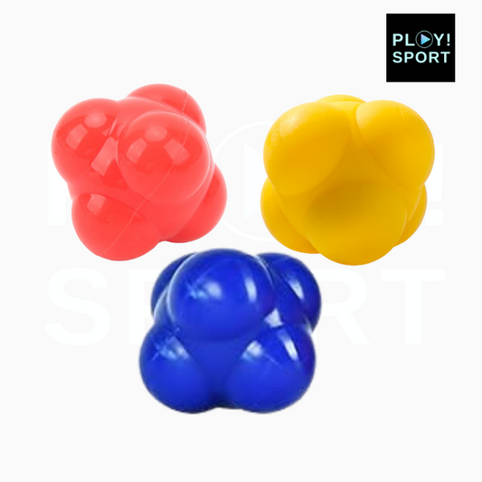 Balle reactive d'entrainement rouge, jaune, bleu