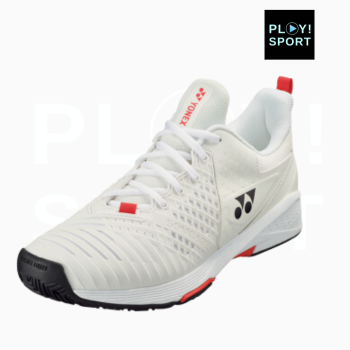 CHAUSSURES YONEX PC SONICAGE 3 White/Red unisexe de face