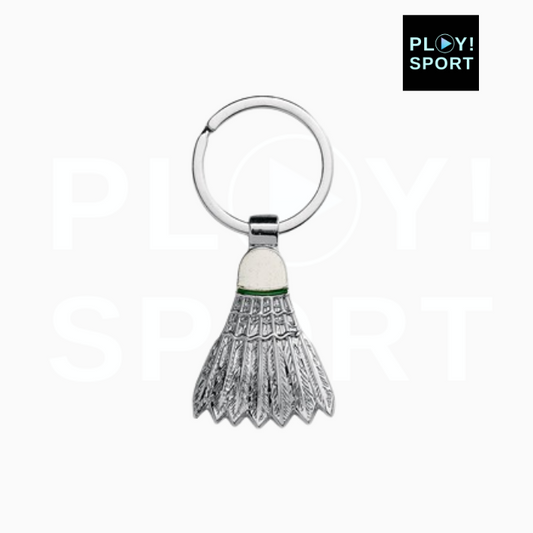 Porte-clés Volant Badminton métal avec écrin