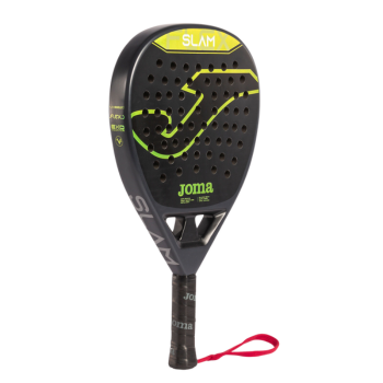 RAQUETTE SLAM anthracite/vert JOMA PADEL trois quart