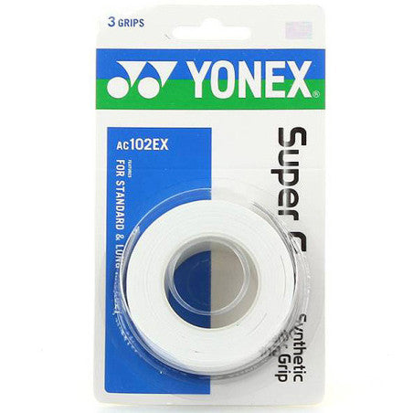 SURGRIP YONEX AC102EX - lot de 3 BLANC