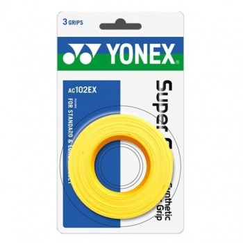 SURGRIP YONEX AC102EX - lot de 3 JAUNE