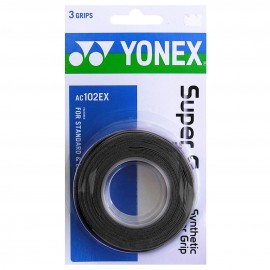 SURGRIP YONEX AC102EX - lot de 3 NOIR