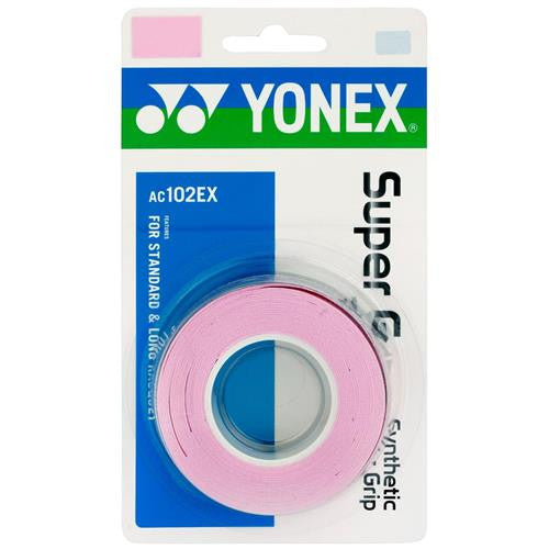 SURGRIP YONEX AC102EX - lot de 3 ROSE