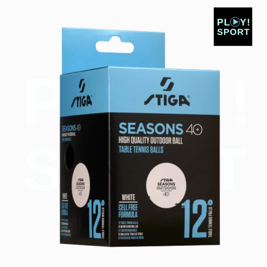 Balles de tennis de table STIGA Seasons 4 étoiles (lot de 12)