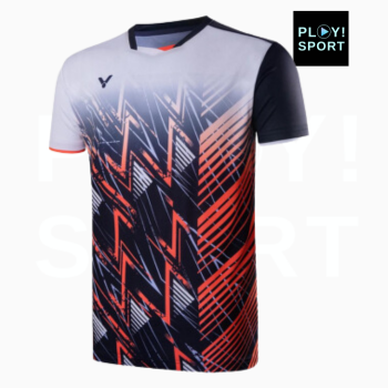 Victor T-Shirt T-41008 B Femme noir et orange