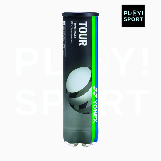 YONEX Tube de 4 Balles de Tennis TOUR all courts