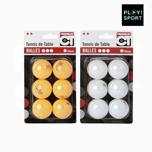 Balles de tennis de table ping pong- Lot de 6