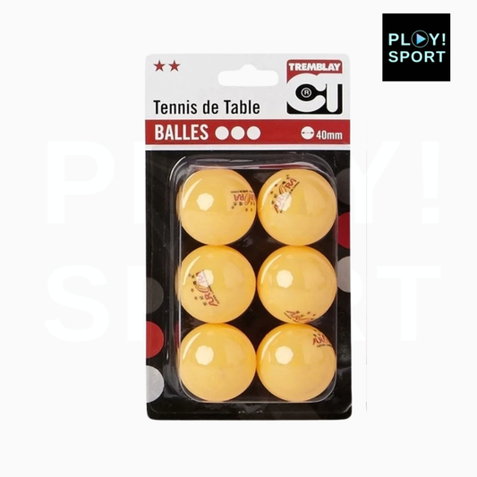 Balles de tennis de table ping pong- Lot de 6
