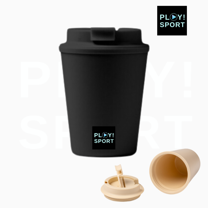 Coffee Cup PlaySport (gourde 300ml) Eco-responsable noire beige