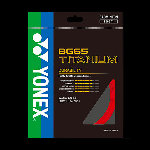 YONEX CORDAGE BG65 (10m) BADMINTON ROUGE