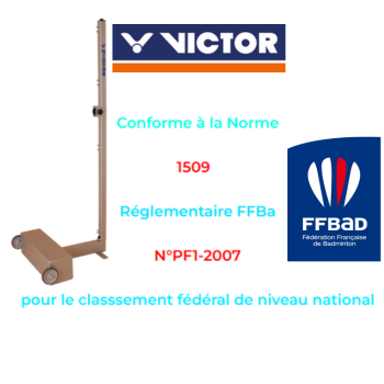 VICTOR POTEAUX COMPETITION HOMOLOGUES FFBaD lestés
