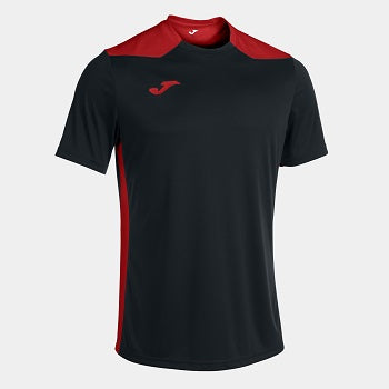 T-Shirt Joma Championship VI Femme NOIR/ROUGE