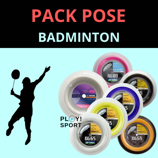 YONEX BG80 NOIR pour pack cordage premium