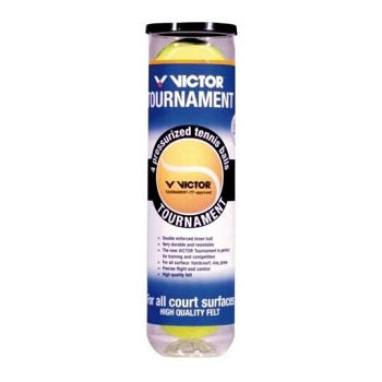 VICTOR Tube de 4 Balles de Tennis