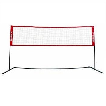 Ensembles VICTOR Poteaux Filet Badminton et Tennis Pro 3/6m ROUGE