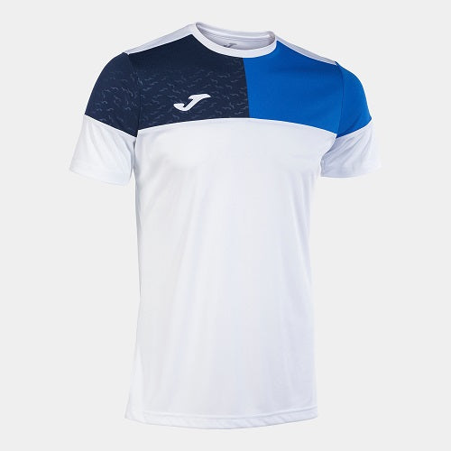 T-Shirt Joma CREW V Navy/Blanc de face