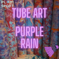 Tube ART PURPLE RAIN boites de volants design