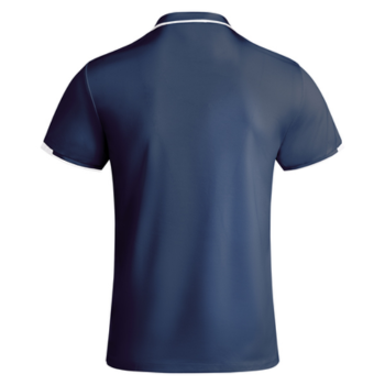 Polo à personnaliser Play Sport TAMIL Roly bleu de dos