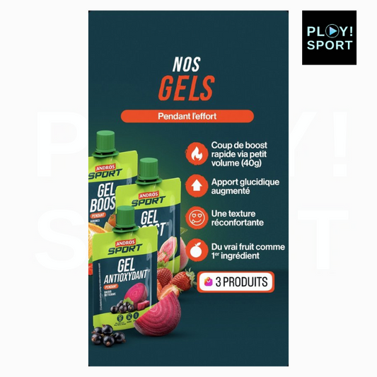 Gel BOOST ANDROS AGRUMES, YUZU & GUARANA