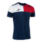 Face T-Shirt Joma CREW V homme Navy Red ans White