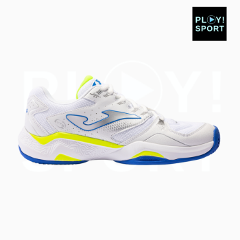 Chaussures JOMA MASTER 1000 Blanc HOMMES blanc jaune et bleu profil