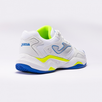 Chaussures JOMA MASTER 1000 Blanc HOMMES blanc jaune et bleu arrière