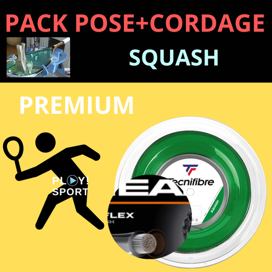 305 Green 120 TECNIFIBRE pour PACK SQUASH Premium