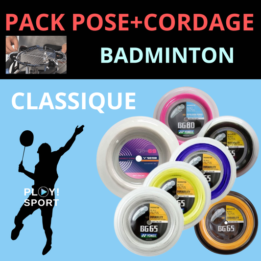 YONEX BG65 AMBRE pour PACK BADMINTON Classique