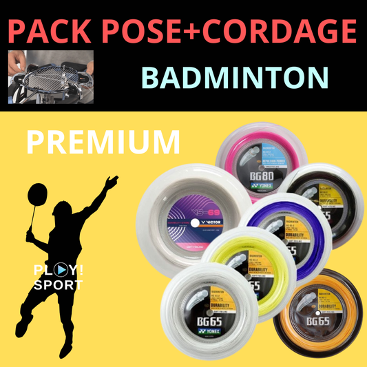 YONEX BG80 NOIR pour PACK BADMINTON Premium