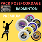 VICTOR CORDAGE VS69 FUN (10m) BADMINTON CIEL/ROSE PURPLE