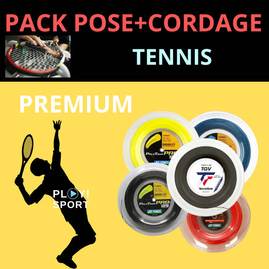 POLYTOUR PRO 125 GRAPHITE/NOIR YONEX pour PACK TENNIS Premium