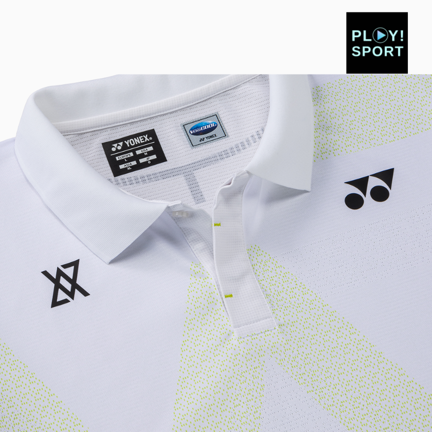 POLO TOURNAMENT YONEX MEN VIKTOR AXELSEN 10688 BLANC