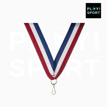 Ruban fin pour médaille Bleu/Blanc/Rouge 80x1 cm