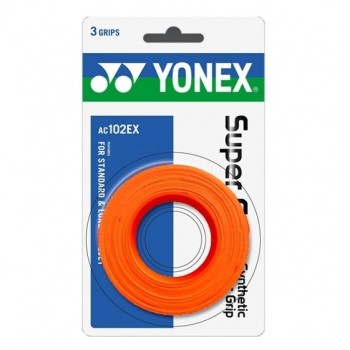 SURGRIP YONEX AC102EX - lot de 3 ORANGE 