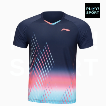 T-Shirt Li-Ning Badminton Nice Place Dark Blue de face