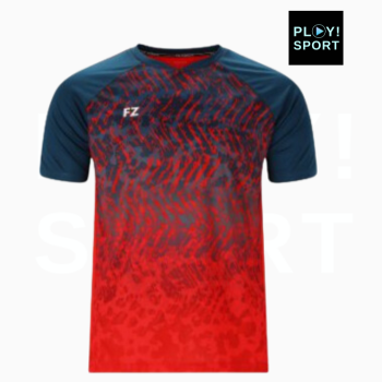 T-Shirt FZ Forza Alvin Men Fiery Red et Blue de face