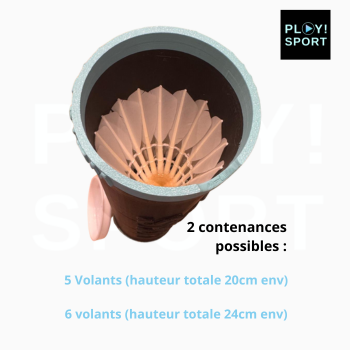 Tube 3D rigide personnalisé boite de volants