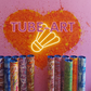 Tube ART PURPLE RAIN boites de volants design
