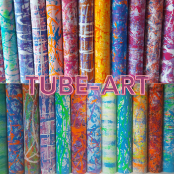 Tube ART PINK FLAMINGO boites de volants design