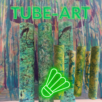 Tube ART (VERT) boites de volants design