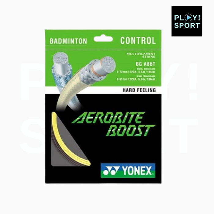 YONEX CORDAGE AEROBITE BOOST GREY/YELLOW (10m) BADMINTON