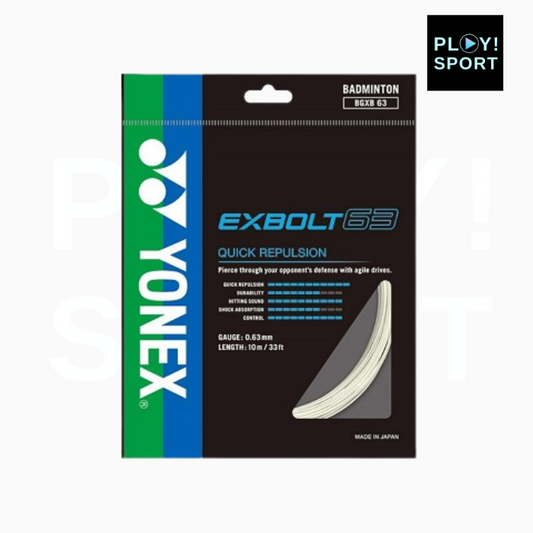 YONEX CORDAGE EXBOLT63 (10m) BADMINTON BLANC 