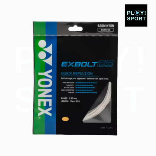 YONEX CORDAGE EXBOLT65 (10m) BADMINTON BLANC 
