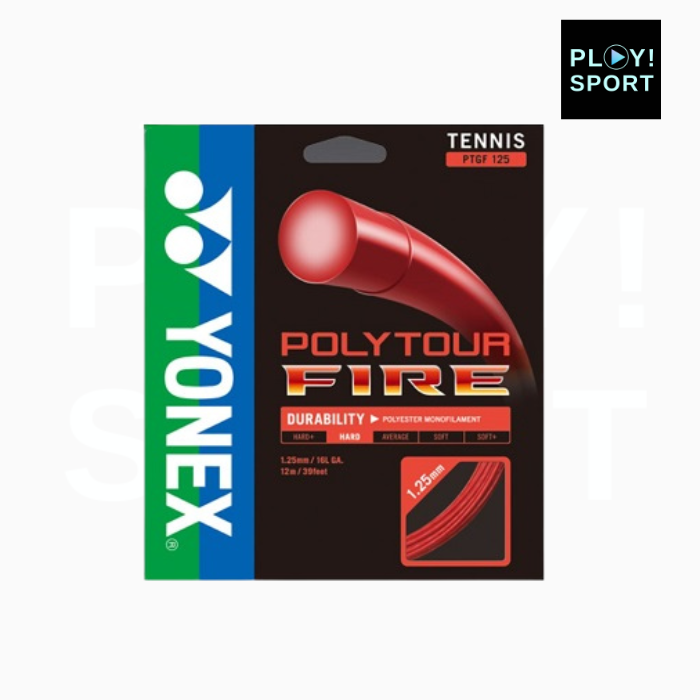 YONEX CORDAGE POLYTOUR FIRE 125 (12m) TENNIS ROUGE 