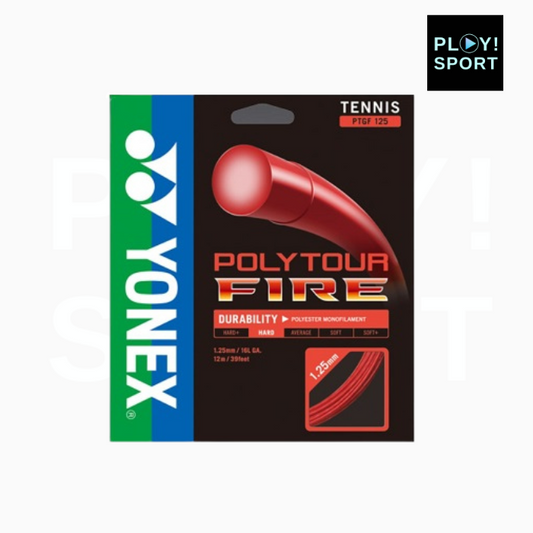 YONEX CORDAGE POLYTOUR FIRE 125 (12m) TENNIS ROUGE 