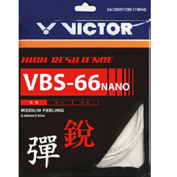 VICTOR CORDAGE VBS66 Nano (10m) BADMINTON blanc