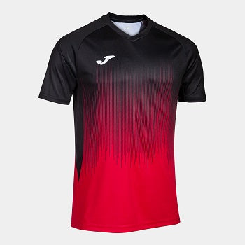 T-Shirt Joma TIGER IV unisexe NOIR/ROUGE